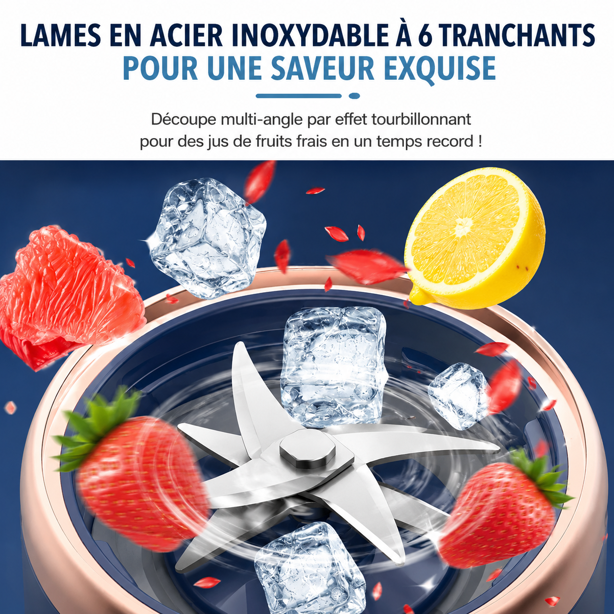 Mini Mixeur Portable USB – Smoothies & Jus Frais